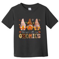 Autumn Gnome Gathering Embrace the Fall Vibes Toddler T-Shirt