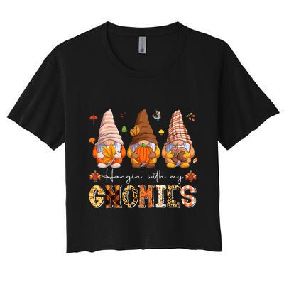 Autumn Gnome Gathering Embrace the Fall Vibes Crop Top