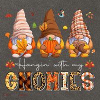 Autumn Gnome Gathering Embrace the Fall Vibes Cotton Canvas Backpack