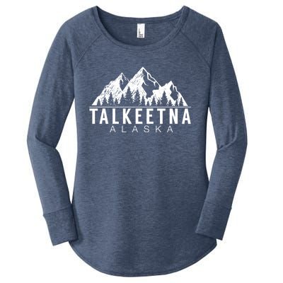 Alaska Giffunny Gift Talkeetna Alaska Gift Women's Perfect Tri Tunic Long Sleeve Shirt