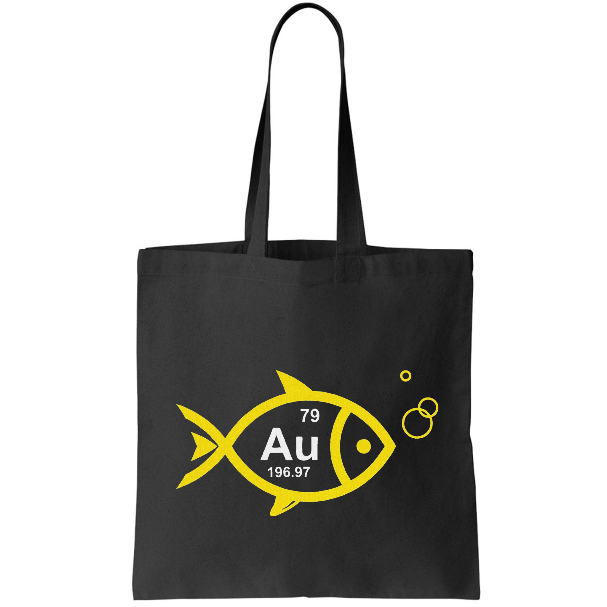 Au Goldfish Gold Metal Chemistry Pun Bag