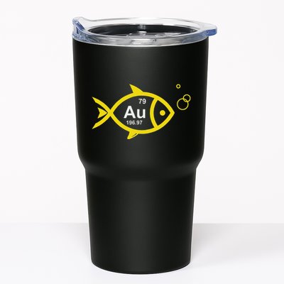 Au Goldfish Gold Metal Chemistry Pun Tumbler