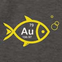 Au Goldfish Gold Metal Chemistry Pun Vector Backpack
