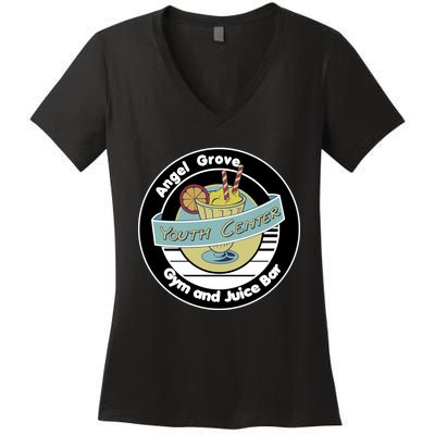 Angel Grove Gym And Juice Bar Women's V-Neck T-Shirt