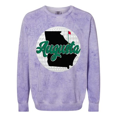 Augusta Georgia Golf Colorblast Crewneck Sweatshirt