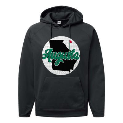 Augusta Georgia Golf Performance Fleece Hoodie