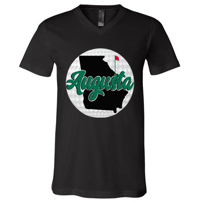 Augusta Georgia Golf V-Neck T-Shirt