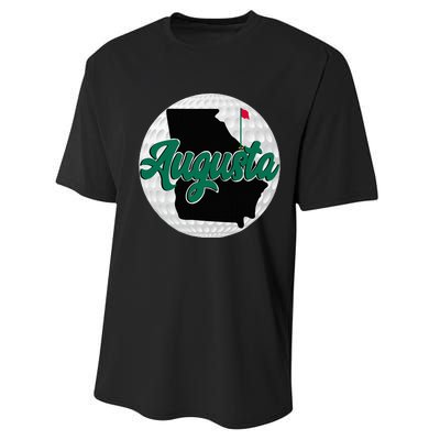 Augusta Georgia Golf Performance Sprint T-Shirt