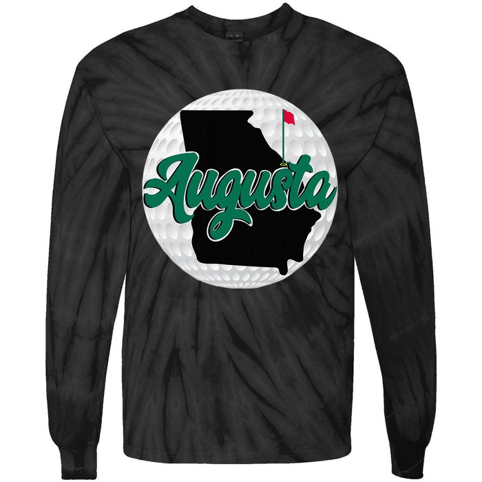 Augusta Georgia Golf Tie-Dye Long Sleeve Shirt