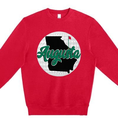 Augusta Georgia Golf Premium Crewneck Sweatshirt