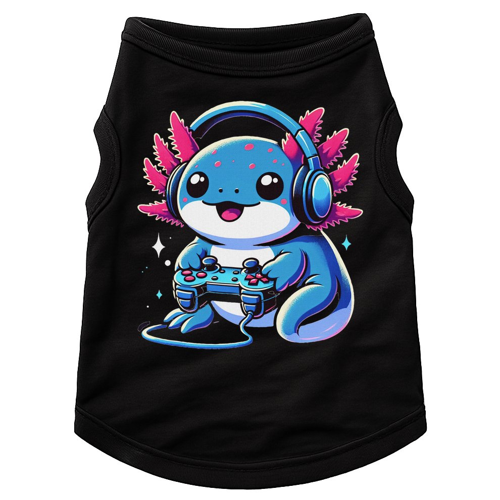 Axolotl Gamer Gaming Axolotl Video Game Doggie Tank