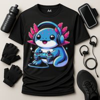 Axolotl Gamer Gaming Axolotl Video Game Performance Shirt