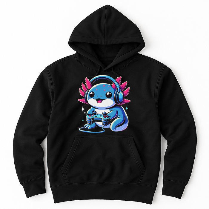 Axolotl Gamer Gaming Axolotl Video Game Hoodie