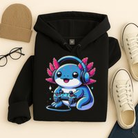 Axolotl Gamer Gaming Axolotl Video Game Hoodie