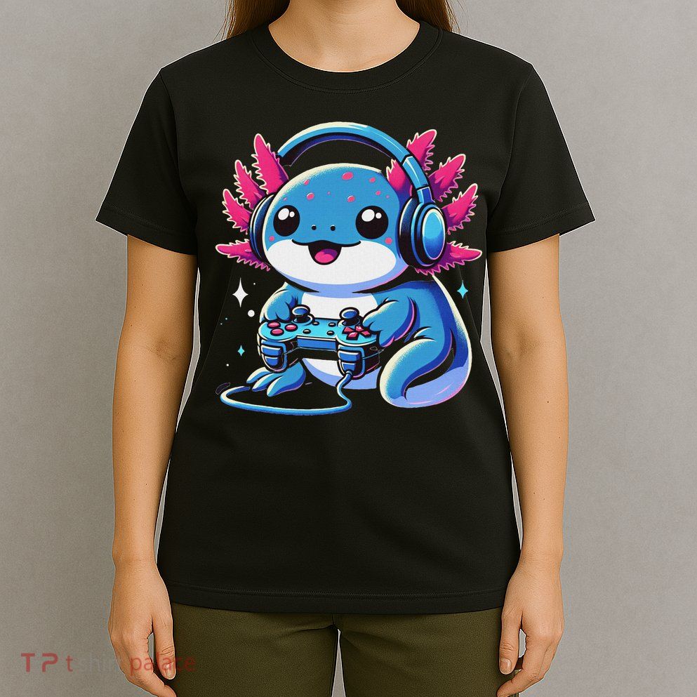 Axolotl Gamer Gaming Axolotl Video Game T-Shirt