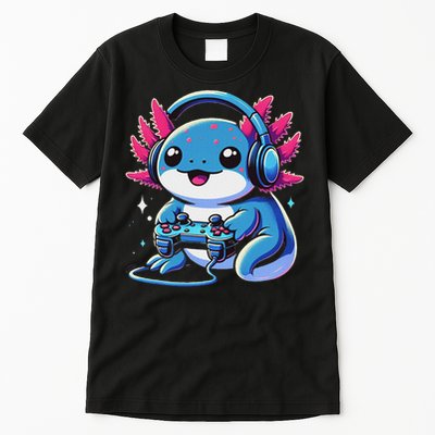 Axolotl Gamer Gaming Axolotl Video Game Tall T-Shirt