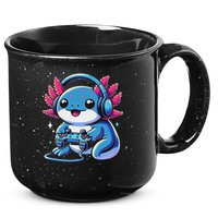 Axolotl Gamer Gaming Axolotl Video Game 15oz Campfire Ceramic Mug