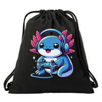 Axolotl Gamer Gaming Axolotl Video Game Drawstring Bag