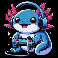 Axolotl Gamer Gaming Axolotl Video Game Drawstring Bag