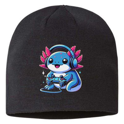 Axolotl Gamer Gaming Axolotl Video Game Sustainable Beanie