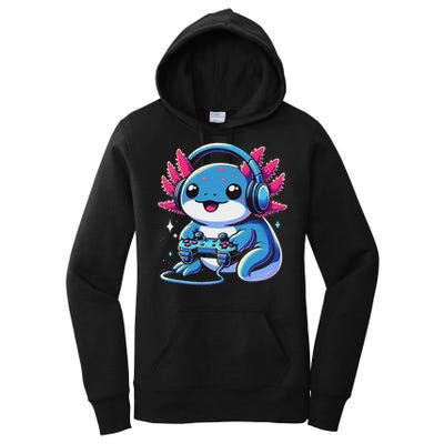 Axolotl Gamer Gaming Axolotl Video Game Women's Pullover Hoodie