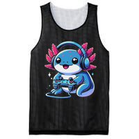 Axolotl Gamer Gaming Axolotl Video Game Mesh Reversible Basketball Jersey Tank