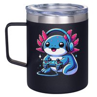 Axolotl Gamer Gaming Axolotl Video Game 12oz Stainless Steel Coffee Mug