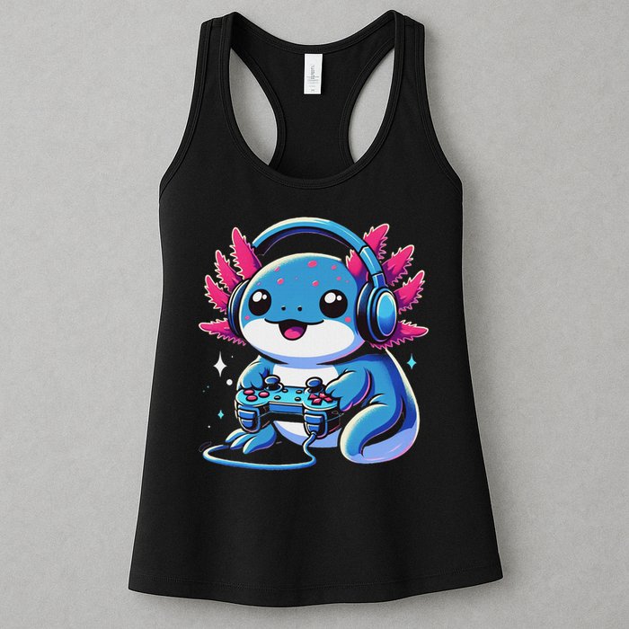 Axolotl Gamer Gaming Axolotl Video Game Womens Tank Top