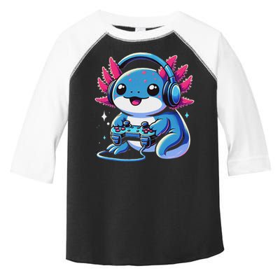 Axolotl Gamer Gaming Axolotl Video Game Toddler Fine Jersey T-Shirt
