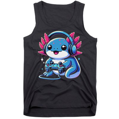 Axolotl Gamer Gaming Axolotl Video Game Tank Top