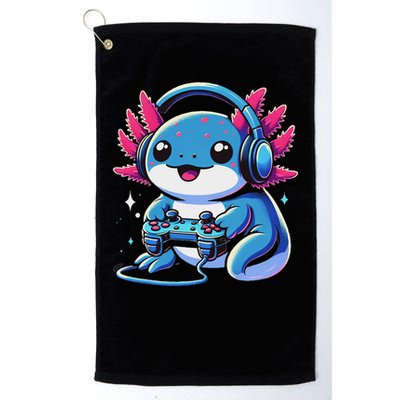 Axolotl Gamer Gaming Axolotl Video Game Golf Towel