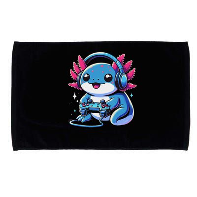 Axolotl Gamer Gaming Axolotl Video Game Microfiber Hand Towel