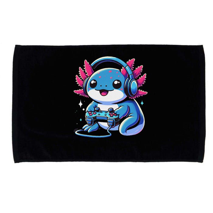 Axolotl Gamer Gaming Axolotl Video Game Microfiber Hand Towel