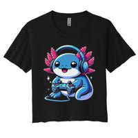Axolotl Gamer Gaming Axolotl Video Game Crop Top