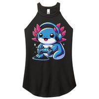 Axolotl Gamer Gaming Axolotl Video Game Women's Perfect Tri Rocker Tank