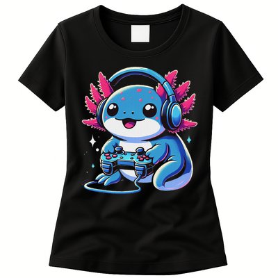 Axolotl Gamer Gaming Axolotl Video Game Womens T-Shirt