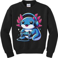 Axolotl Gamer Gaming Axolotl Video Game Kids Sweatshirt