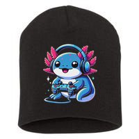 Axolotl Gamer Gaming Axolotl Video Game Short Acrylic Beanie