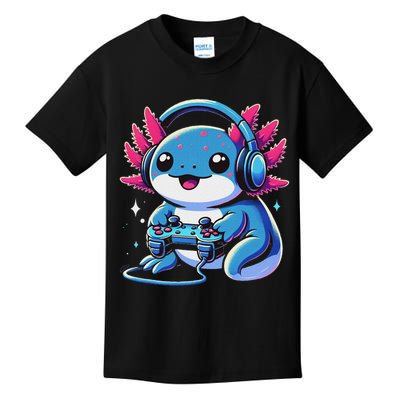 Axolotl Gamer Gaming Axolotl Video Game Kids T-Shirt