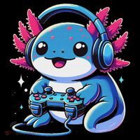 Axolotl Gamer Gaming Axolotl Video Game Full Zip Hoodie