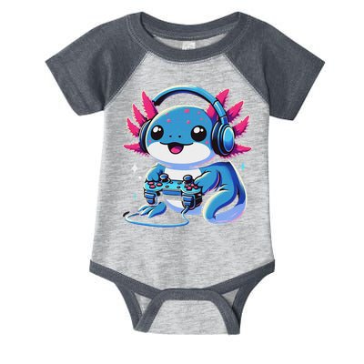 Axolotl Gamer Gaming Axolotl Video Game Infant Baby Jersey Bodysuit
