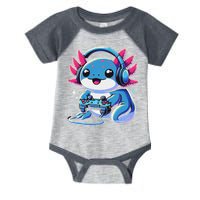 Axolotl Gamer Gaming Axolotl Video Game Infant Baby Jersey Bodysuit