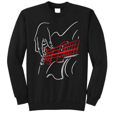 Acoustic Guitar Guitarist Shirts Bass Player Musician Gift Tall Sweatshirt