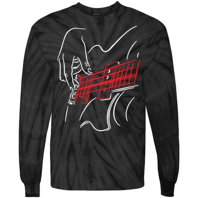 Acoustic Guitar Guitarist Shirts Bass Player Musician Gift Tie-Dye Long Sleeve Shirt