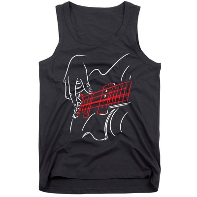 Acoustic Guitar Guitarist Shirts Bass Player Musician Gift Tank Top