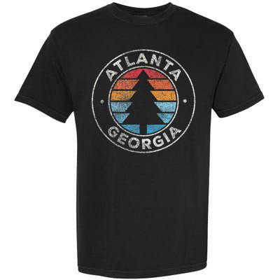 Atlanta Georgia Ga Vintage Graphic Retro 70s Garment-Dyed Heavyweight T-Shirt
