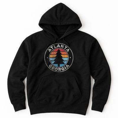 Atlanta Georgia Ga Vintage Graphic Retro 70s Hoodie
