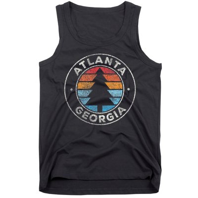 Atlanta Georgia Ga Vintage Graphic Retro 70s Tank Top