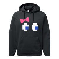 Arcade Game Ghost Eyes Halloween Costume Performance Fleece Hoodie