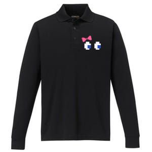 Arcade Game Ghost Eyes Halloween Costume Performance Long Sleeve Polo